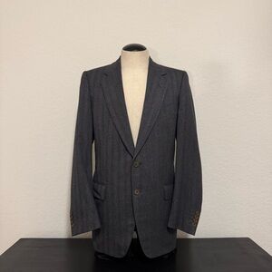 Canali Milano Men’s Mr. Sid Pure Wool Charcoal Blazer EU 48R / US 38R